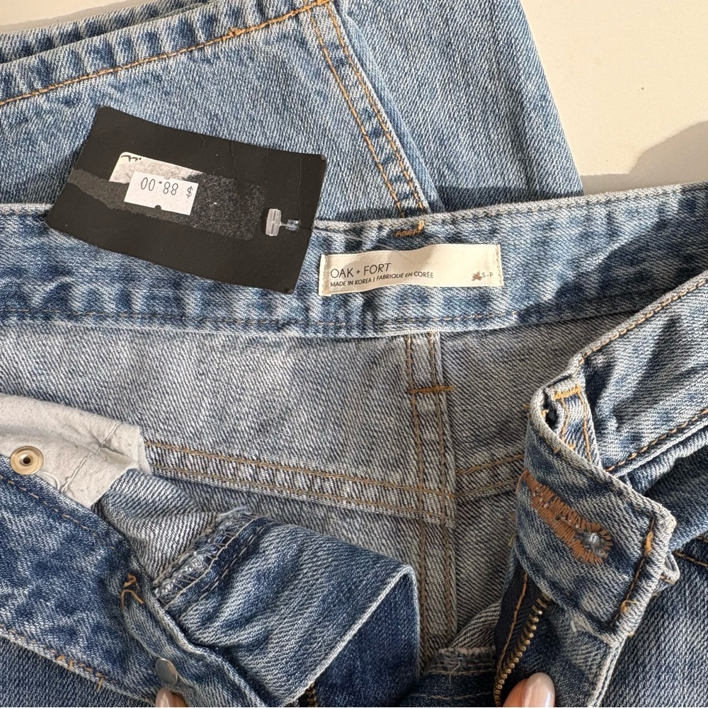 OAK + FORT Medium Blue Denim Jeans